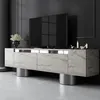 Image de Skye Decor, Bohem - Travertine, Silver, Meubles TV, Travertin, 180 x 50 x 30 cm