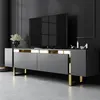 Image de Skye Decor, Yildiz - Anthracite, Or, Meuble TV, Anthracite, PANNEAUX DE PARTICULES DE BOIS 100 % MELAMINÉES, 180 x 50 x 30 cm