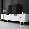 Image de Skye Decor, Yildiz - Blanc, Or, Meubles TV, Blanc, 180 x 50 x 30 cm