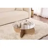 Image de Skye Decor, Aeris - Sapphire Oak, Fume, table basse, chêne saphir, plateau 100 % mélamine, 75 x 75 x 35 cm