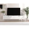 Image de Skye Decor, Parla - White, meuble TV, blanc, panneau aggloméré 100 % mélaminé, 180 x 30 x 30 cm