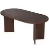 Image de Table À Manger En Bois "sablin" 180 X 90 X 75 Cm - Noyer