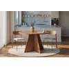 Image de Skye Decor, Virella - Atlantic Pine, Table de salle à manger, Pin atlantique, plateau 100 % mélamine, 120 x 120 x 75 cm