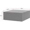 Image de Skye Decor, Prizma - Travertine, table basse, travertin, 100 % MDF, 90 x 90 x 35 cm