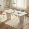 Image de Skye Decor, Linza - Travertine, table à manger, travertin, panneau aggloméré 100 % mélaminé, 180 x 90 x 75 cm