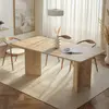 Image de Skye Decor, Linza - Honey Oak, table de salle à manger, chêne miel, 100 % panneau aggloméré mélaminé, 180 x 90 x 75 cm