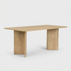 Image de Table À Manger Moderne Linza 180x90 Cm En Mélamine - Chêne