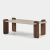Image de Table Basse Moderne En Bois Mélaminé Renard - Beige
