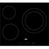 Image de Table de cuisson vitrocéramique 60cm 3 feux 5700w noir - Beko - HIC63402T -