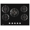 Image de Table verre gaz 75cm 5 feux noir - Beko - HILW75222S -