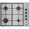 Image de Table de cuisson gaz 60cm 4 feux inox - Beko - HIGG64123SX -