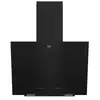 Image de Hotte décorative murale Beko BHCA62442BBH 60 cm 3 vitesses 408 m³/h verre noir - Neuf