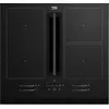 Image de Table de cuisson induction aspirante 60cm 4 feux 7400w - Beko - HIXI64700UF1 - bpro 700