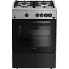 Image de Cuisinière gaz 73l 4 feux noir - Beko - FBG62031XCS - b100