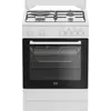 Image de Cuisinière mixte 73l 4 feux blanc - Beko - FBS63121WD -