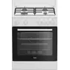 Image de Cuisinière gaz 64l 4 feux blanc - Beko - FBG62121WD - b100