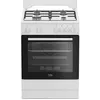 Image de Beko FBG62121WD Cuisinière Gaz Blanc 4 Brûleurs - Neuf