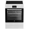 Image de Cuisinière Beko FBE67300WCS 60 cm Céramique 72 L Multifonction Blanc - Neuf