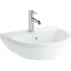 Image de Vitra Lavabo Integra 495 x 430 mm rond Perçage robinet Trop-plein Blanc Brillant