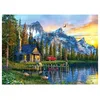 Image de Puzzle ANATOLIEN Coucher de soleil dans une maison de campagne 1000 pièces