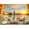 Image de Puzzle Magnolia Les cygnes près du pont Charles - 1000 Teile Puzzle