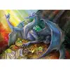 Image de Magnolia Puzzle Dragon bleu et trésor - 1500 Teile Puzzle