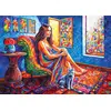 Image de Puzzle MAGNOLIA « Femme avec chat » 1 000 pièces