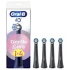 Image de Oral-B Replaceable toothbrush heads | iO GentleCare | Heads | For adults | Number of brush heads included 4 | Black