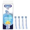 Image de Oral-B Replaceable toothbrush heads | iO UltimateClean | Heads | For adults | Number of brush heads included 4 | White