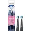 Image de Oral-B iO : 2 brosses de rechange noires pour brosse à dents électrique, modèle douceur