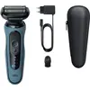 Image de Rasoir pour homme Braun Series 5 52-A1000S, grille de rasage bleue