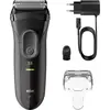 Image de Rasoir électrique rechargeable étanche gris - Braun - 3-3000S - series 3+ 3000s