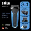 Image de Braun 310BT Series 3 - Rasoir à grille - noir/bleu