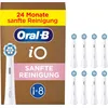 Image de Oral-B iO Sanfte Reinigung ORIGINAL Aufsteckbürsten, 8 Stück, Weiß