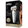 Image de Braun Silk-Épil 9 Flex Épilateur Wet & Dry 9-011 3D, Tête Flexible 360°, 40 Pincettes, Or