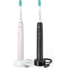 Image de Brosse à Dents Électrique Oral-B Sonicare 3100 Duo Noir et Rose (2 Unités)