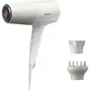 Image de Philips BHD501/20 Series 5000 Sèche-cheveux (2100 W, fonction ionisante, buse de mise en forme, diffuseur de volume, ThermoShield, blanc/métallisé)