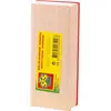 Image de essuie-plats bois 12 x 5,5 cm clair/rouge