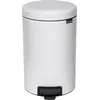 Image de Brabantia newIcon - Poubelle - couvercle rabattable - 12 L - pédale - blanc
