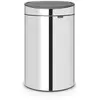 Image de Touch Bin New 40 L avec insert plastique (L : 43,5cm, P : 30,2cm, H : 72,7cm)