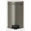 Image de NewIcon Poubelle à pédale 12L platinum