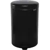 Image de Brabantia newIcon - Poubelle - couvercle rabattable - 20 L - pédale - noir mat