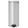 Image de Brabantia Newicon Poubelle à pédale, Poubelle, Metallic Grey, Gris, 30 L, 114465