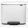 Image de Brabantia - Bo Pedal - Poubelle, Acier Inoxydable, Blanc, 36 Litres