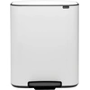 Image de BRABANTIA Poubelle à pédale Bo 1 seau 60 L blanc