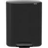 Image de Poubelle à Pédale 2 X 30 L Matt Black - Bo - Brabantia