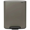 Image de Poubelle Bo Pédale 2x30l Platinium Tri Sélectif élégant Et Spacieux - Brabantia