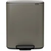 Image de Brabantia Poubelle À Pédale 2 X 30 L Platinium - Bo