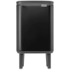 Image de Brabantia - Poubelle fr Poubelle Bo Hi 4 L avec couvercle de soft close, intérieur amovible et poignée de transport fr - Convient pour salle de bain, chambre et bureau à domicile - Matt Black