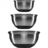 Image de Brabantia Bol à mélanger acier noir mat, set de 3 1+1.6+3L